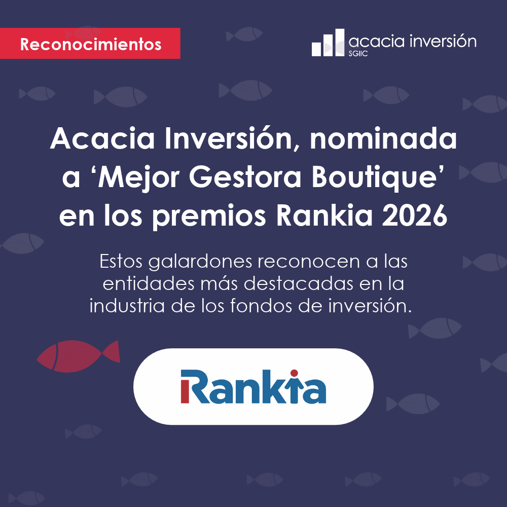 Acacia Inversión nominada a Mejor Gestora Boutique en los Premios Rankia 2026