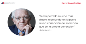 imagen con la frase de Peter Lynch Acacia Inversion